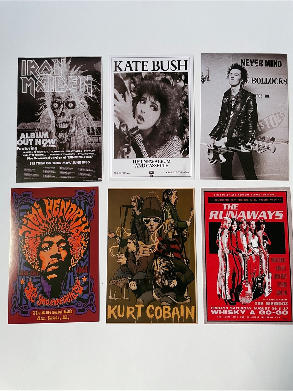 NIB Set of 60 Vintage Punk Rock Art Prints for music enthusiasts. - Picture 3 of 11